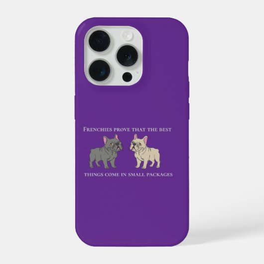 Frenchie bewijzen dat de beste dingen iPhone hoesje (Achterkant)
