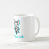 Frenchie Biker Motorcycle Dog Eigenaar Frenchie Fu Koffiemok (Voorkant rechts)