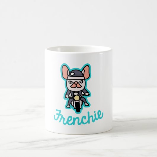 Frenchie Biker Motorcycle Dog Eigenaar Frenchie Fu Koffiemok (Center)