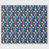 Frenchie Birthday Bash: Een echte Franse bulledog Cadeaupapier (Vlak)