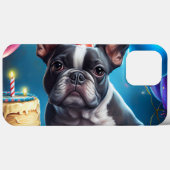 Frenchie Birthday Bash: Een echte Franse bulledog Case-Mate iPhone Case (Achterkant (horizontaal))