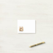 Frenchie boho neutraal hemels post-it® notes (Op bureau)