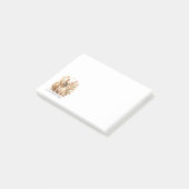 Frenchie boho neutraal hemels post-it® notes (Schuin)