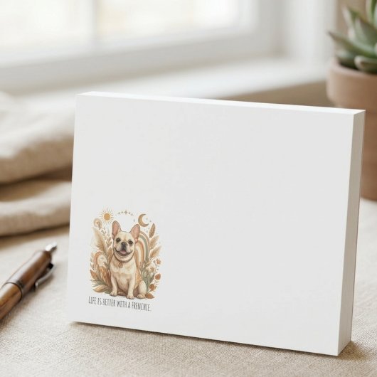 Frenchie boho neutraal hemels post-it® notes