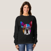 Frenchie Bulldog Cute French Bulldog Dog Design Trui (Voorkant volledig)