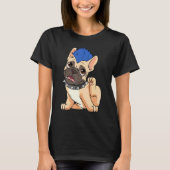 Frenchie Bulldog I Franse Bulldogs I hond en mama T-shirt (Voorkant)