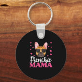 Frenchie Bulldog Mama Sleutelhanger (Voorkant)