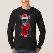 Frenchie Bully Kerstmis Dog Ugly Kerstmis Frans T-shirt (Voorkant)