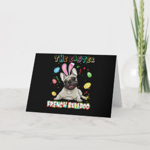 Frenchie Cadeau Het Pasen Franse Bulldog Konijn Kaart