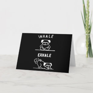 Frenchie Cadeau Inhale Exhale Franse Bulldog Kaart