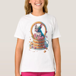 Frenchie Cake Break - Franse bulldog op een mok ta T-shirt