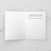 Frenchie Christmas Card – Puppy on Pillow Kaart (Binnen)