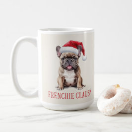 Frenchie Claus Dog Pun Christmas Coffee Mok