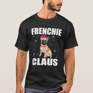 Frenchie Claus Schattige Santa Dog Christmas Holid T-shirt