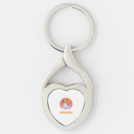 Frenchie Clos Gift I Speak Fluent French Bulldog Sleutelhanger (Voorkant)