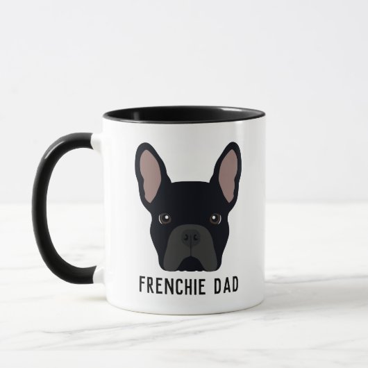 Frenchie Dad Black Bulldog Mok (Links)