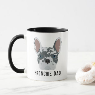 Frenchie Dad Blue Merle French Bulldog Mok