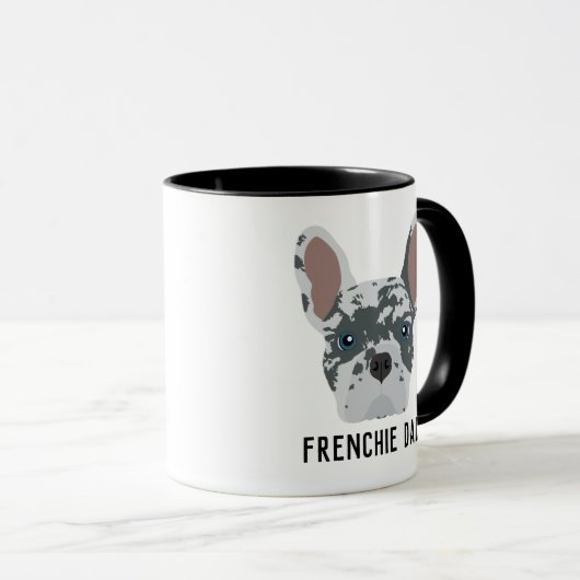 Frenchie Dad Blue Merle French Bulldog Mok (Voorkant rechts)