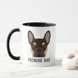 Frenchie Dad Brown en Tan French Bulldog Mok