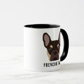 Frenchie Dad Brown en Tan French Bulldog Mok (Voorkant rechts)