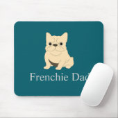 Frenchie Dad, cream French bulldog. Muismat (Met muis)