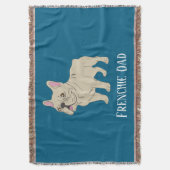 Frenchie Dad Deken (Voorkant Verticaal)