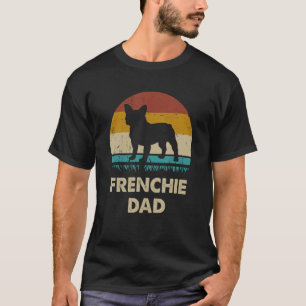 Frenchie Dad for Men French Bulldog Dog Vintage D T-shirt