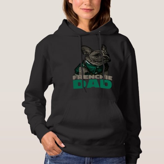 Frenchie Dad French Bulldog Dad Hoodie (Voorkant)