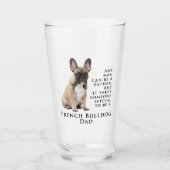 Frenchie Dad Glass Tumbler (Voorkant)