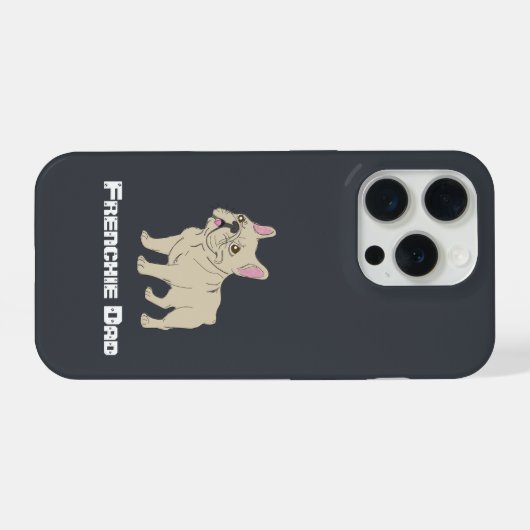 Frenchie Dad iPhone Hoesje (Achterkant horizontaal)