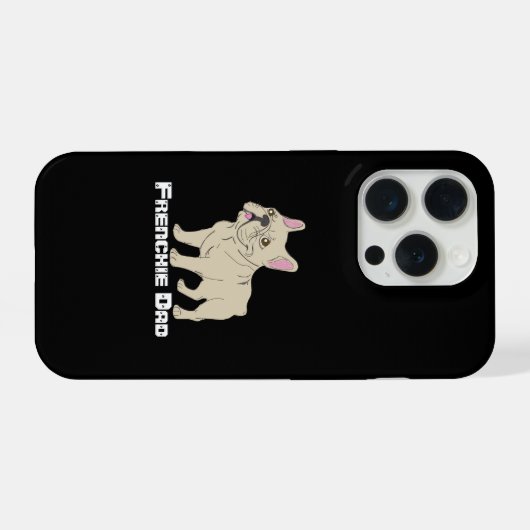 Frenchie Dad iPhone Hoesje (Achterkant horizontaal)
