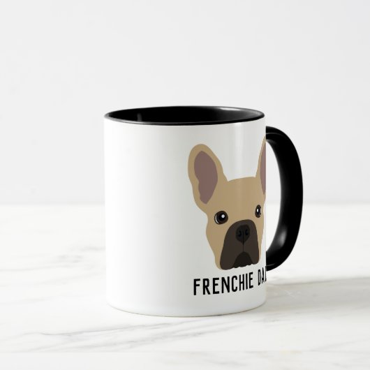 Frenchie Dad Light Fawn French Bulldog Mok (Voorkant rechts)