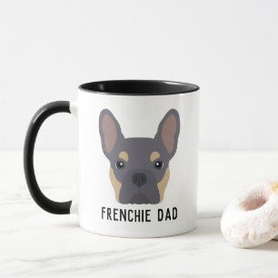 Frenchie Dad Lila en Tan French Bulldog Mok