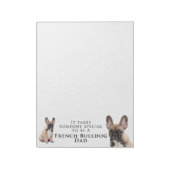Frenchie Dad Notepad Notitieblok (Linkerzijde)