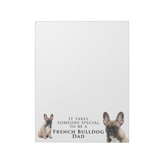 Frenchie Dad Notepad Notitieblok (Linkerzijde)