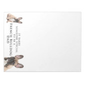 Frenchie Dad Notepad Notitieblok (Voorkant)