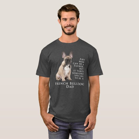 Frenchie Dad T-Shirt (Voorkant volledig)