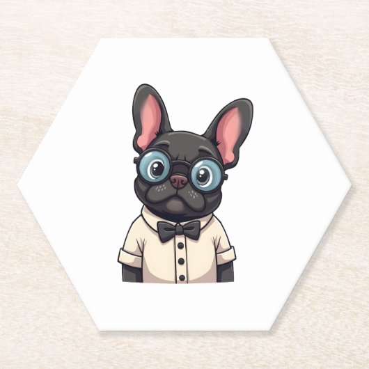 Frenchie De Heren Kopie (3) Kartonnen Onderzetters (Voorkant)