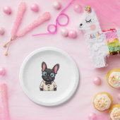 Frenchie De Heren Kopie (3) Papieren Bordje (Feest)