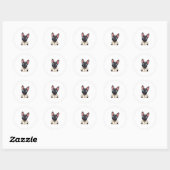 Frenchie De Heren Kopie (3) Ronde Sticker (Vel)