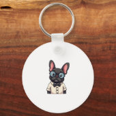 Frenchie De Heren Kopie (3) Sleutelhanger (Voorkant)