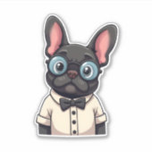 Frenchie De Heren Kopie (3) Sticker (Voorkant)