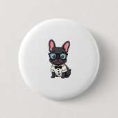 Frenchie De Heren Kopie (4) Ronde Button 5,7 Cm (Voorkant)