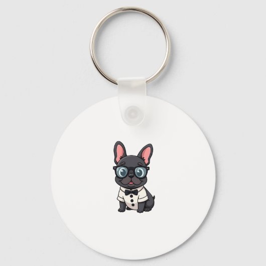 Frenchie De Heren Kopie (4) Sleutelhanger (Voorkant)