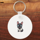 Frenchie De Heren Kopie (4) Sleutelhanger (Voorkant)