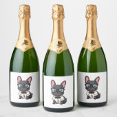 Frenchie De Heren Kopie (4) Sparkling Wijnetiket (Flessen)