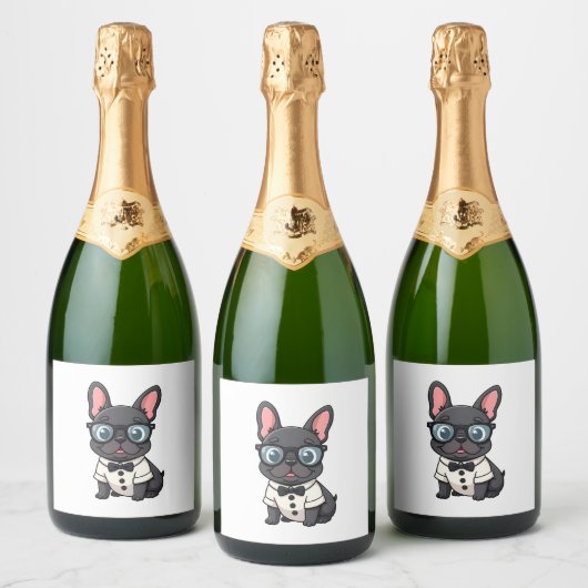 Frenchie De Heren Kopie (4) Sparkling Wijnetiket (Flessen)