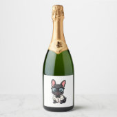 Frenchie De Heren Kopie (4) Sparkling Wijnetiket (Voorkant)