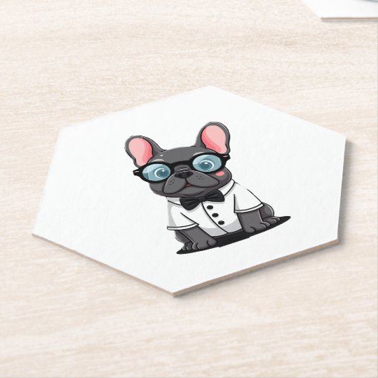 Frenchie De Heren Kopie (5) Kartonnen Onderzetters (Schuin)