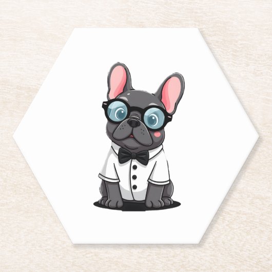 Frenchie De Heren Kopie (5) Kartonnen Onderzetters (Voorkant)